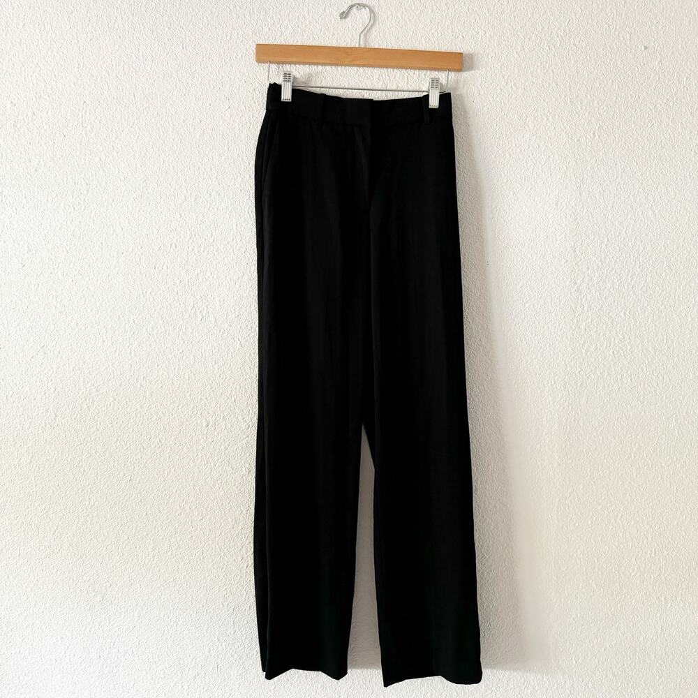 Aritzia Babaton Black Trouser Pants womens 0 minimalist office work quiet luxury